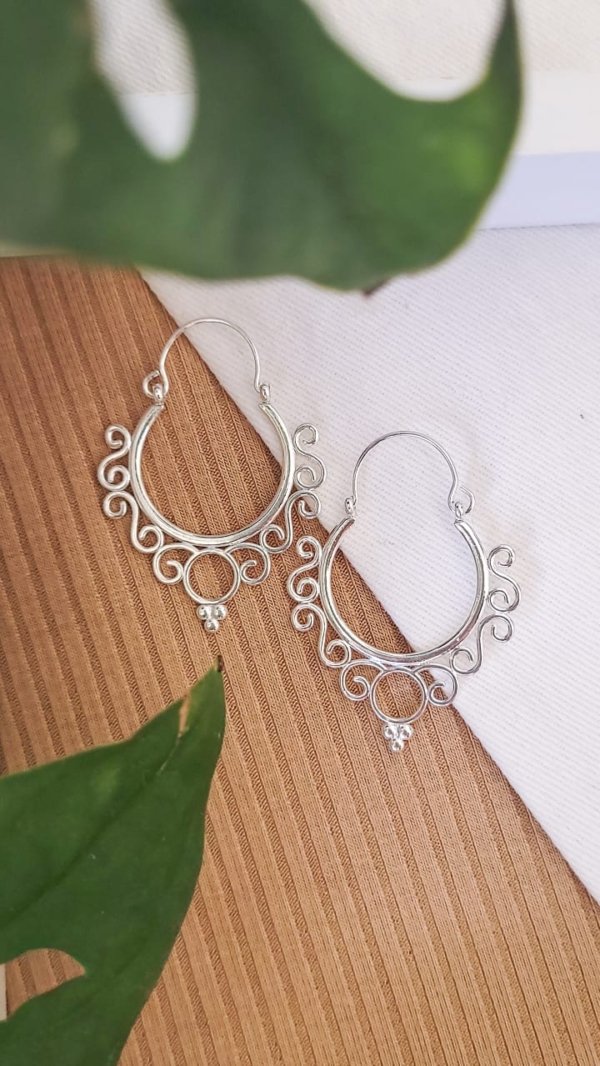 Argollas Hindú- Acero Blanco